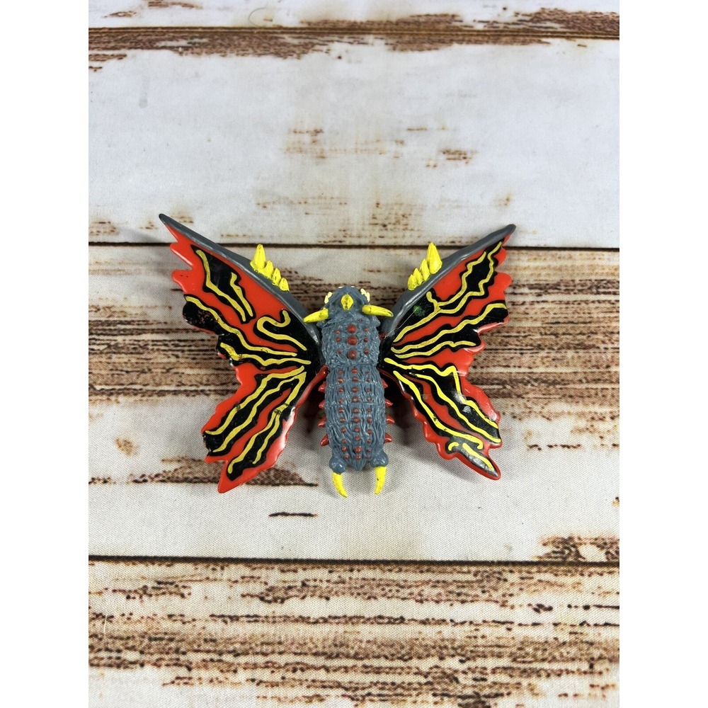 Vintage 1995 Trendmasters Godzilla Wars Battra Mothra 4" Figure Used